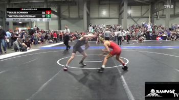 100 lbs Champ. Round 1 - Blaze Bowman, Columbus vs Hayden Broxterman, Topeka Blue Thunder