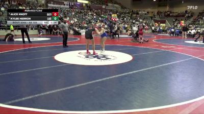 5A 155 lbs Quarterfinal - Kylee Herron, Lakeside vs Alice Knott, Batesville
