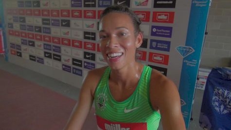 Aisha Praught PBs in London talks about Rowland's approach to training an international group