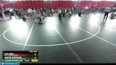 78 lbs Champ. Round 1 - Lain Abell, B.A.M. Training Center vs Griffin Sossaman, Waterford Youth Wrestling Club