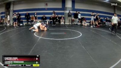 92 lbs Round 3 (8 Team) - Carter Ickes, U2 Uprising Black vs Camron Veneziano, CTWHALE