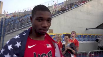 Noah Lyles talks about new pro contract