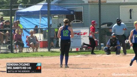 Kenosha Cyclones vs Wisconsin Bandits Red 14U   Battle of the Borders