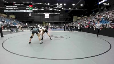 150 lbs Semifinal - Brady Duling, Wichita-Bishop Carrol vs Kaden Markley, Overland Park - Blue Valley Southwest HS