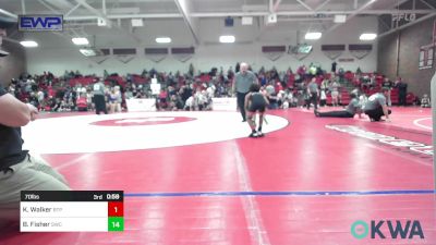 70 lbs Semifinal - Snyder Kurtz, SlyFox Wrestling Academy vs Deacon Doerr, Team Tulsa Wrestling Club