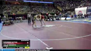 194 lbs Quarterfinal - Catherine Dutton, Central (Springfield) vs Hollie Hedgpeth, Cameron