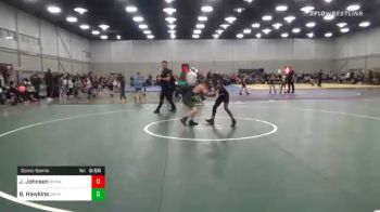 85 lbs Consolation - Jarius Johnson, Okwa vs Bentley Hawkins, Simmons Academy Wrestling Saw