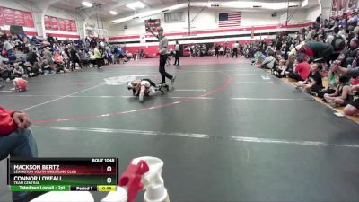 50 lbs Semifinal - Mackson Bertz, Lexington Youth Wrestling Club vs Connor Loveall, Team Central