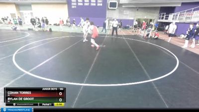 182 lbs Cons. Round 2 - Cohan Torres, IA vs Rylan De Groot, IA