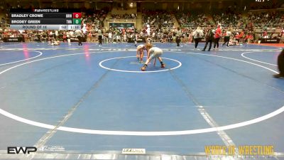70 lbs Round Of 16 - Bradley Crowe, Grindhouse vs Brodey Green, Thoroughbred Wrestling Academy