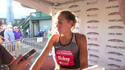 Melissa Bishop after final victory before heading to Rio
