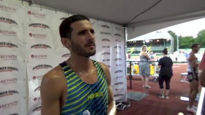 David Torrence after a quick second place in the 1500