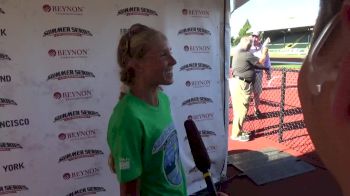 Jordan Hasay on the heat during the 4 mile road race, the atmosphere of the Summer Series
