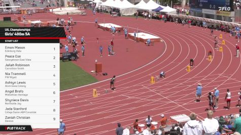 High School Girls' 400m 5A, Finals 1