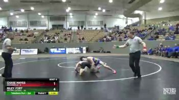 145 lbs 2nd Wrestleback (8 Team) - Chase Mayes, Nolensville vs Riley Fort, Wilson Central