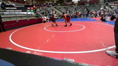 170 lbs 3rd Place Match - Cheyenne Chester, Blazing Yetis Wrestling Club vs Seth Savage, Cyclone Youth Wrestling