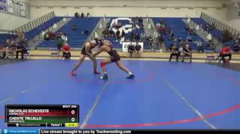 197 lbs 5th Place Match - Nicholas Echeveste, Fresno City vs Chente Trujillo, Bakersfield