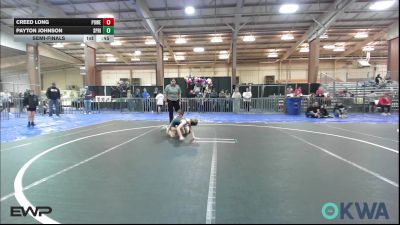 55 lbs Semifinal - Creed Long, Powerhouse Blue vs Payton Johnson, Spring Klien