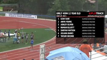 Girl's 400m, Heat 1 - Age 12