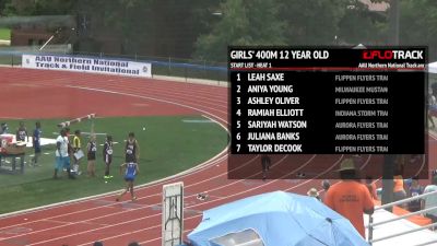 Girl's 400m, Heat 1 - Age 12
