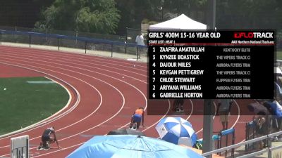 Girl's 400m, Heat 1 - Age 15-16