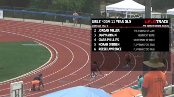 Girl's 400m, Heat 1 - Age 11