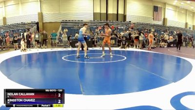 120 lbs Cons. Round 2 - Nolan Callahan, IL vs Kingston Chavez, IN