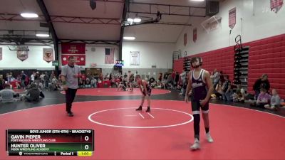 Semifinal - Hunter Oliver, Moen Wrestling Academy vs Gavin Pieper, Fort Madison Wrestling Club