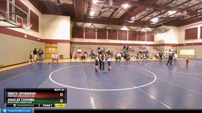 45-49 lbs Round 1 - Greta Opheikens, Fremont Wrestling Club vs Kinzlee Coombs, Bear River Junior High