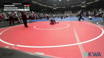 90 lbs Quarterfinal - Quinton Smith, Coweta Tiger Wrestling vs Jason Rhea Petrie, Chandler Takedown Club