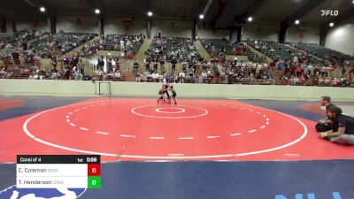 43 lbs Consi Of 4 - Christian Coleman, Georgia vs Troy Henderson, Coweta Cobras Wrestling Club