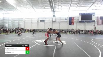 215 lbs 3rd Place - Braudrick Coleman, Valhalla vs Andrew Vega, Threshold WC