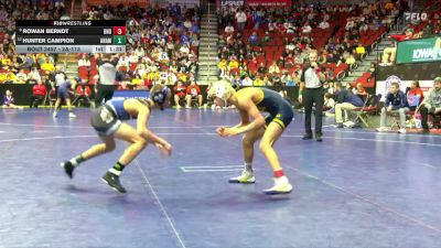 2A-113 lbs Cons. Round 4 - Hunter Campion, Anamosa vs Rowan Berndt, Burlington Notre Dame