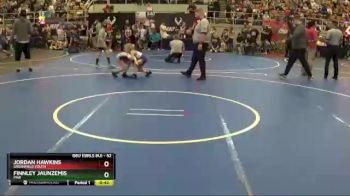 52 lbs Quarterfinal - Finnley Jaunzemis, PAW vs Jordan Hawkins, Greenfield Youth