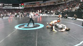 4A 132 lbs Quarterfinal - Taner Olguin, Aztec vs Manuel Maes, Taos