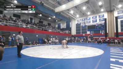 160 lbs 7th Place - Garrett Newman, McGuffey vs Jahvon Woods, Washington