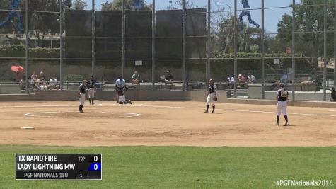 Texas Rapid Fire vs Lady Lightning   2016 18U Premier PGF Nationals