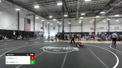 130 lbs Semifinal - Cyrus Maya, Nwwc vs Wallace Hardin, Apex Wr Ac