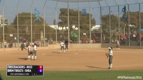Firecrackers Rico vs Birmingham Thunderbolts 1   2016 18U Premier PGF Nationals