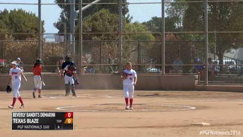 Beverly Bandits DeMarini vs Texas Blaze   2016 16U PGF Nationals