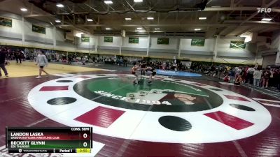 100 lbs Cons. Semi - Landon Laska, DAKOTA RATTLERS WRESTLING CLUB vs Beckett Glynn, EEK Thunder