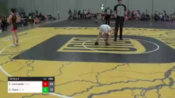 80 lbs Rr Rnd 4 - Claire Lancaster, OK Supergirls Red vs Carleigh Clark, Cowgirls Orange