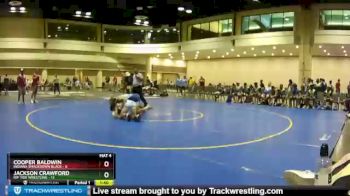 138 lbs Round 2 (10 Team) - Cooper Baldwin, Indiana Smackdown Black vs Jackson Crawford, Rip Tide Wrestling