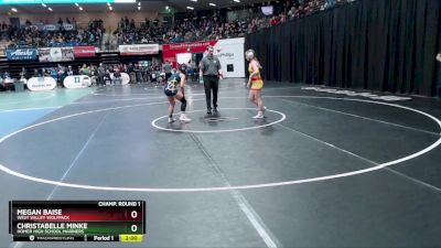 114G Champ. Round 1 - Megan Baise, West Valley Wolfpack vs Christabelle Minke, Homer High School Mariners