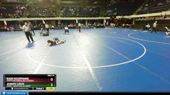 102 lbs Semifinal - Kash Koopmans, Siouxland Wrestling Academy vs Joseph Leick, Sebolt Wrestling Academy