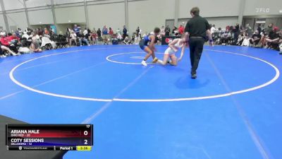 115 lbs Placement Matches (8 Team) - Ariana Hale, Ohio Red vs Coty Sessions, Oklahoma