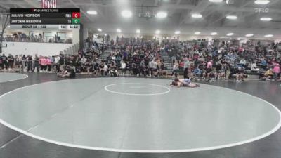 132 lbs Champ. Round 1 - Jayden Heedum, The Hideout vs Julius Hopson, Purler Wrestling Academy