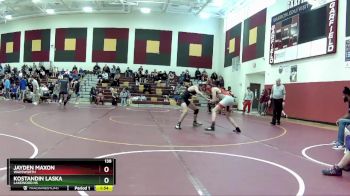 138 lbs Round 1 - Kostandin Laska, Lakewood HS vs Jayden Maxon, Wadsworth