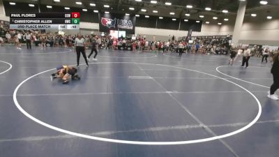 53 lbs 3rd Place Match - Paul Flores, Cory Clark Wrestling vs Christopher Allen, Oconomowoc Wrestling Club
