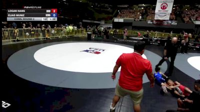 53 lbs Cons. Round 2 - Logan Hang, Red Wave Wrestling vs Elias Muniz, Red Star Wrestling Academy